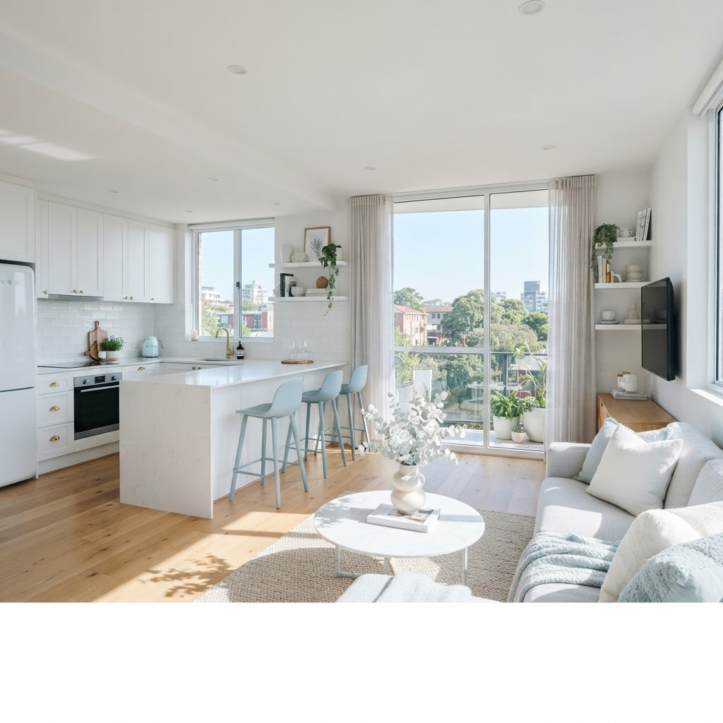 Светлая квартира после генеральной уборки